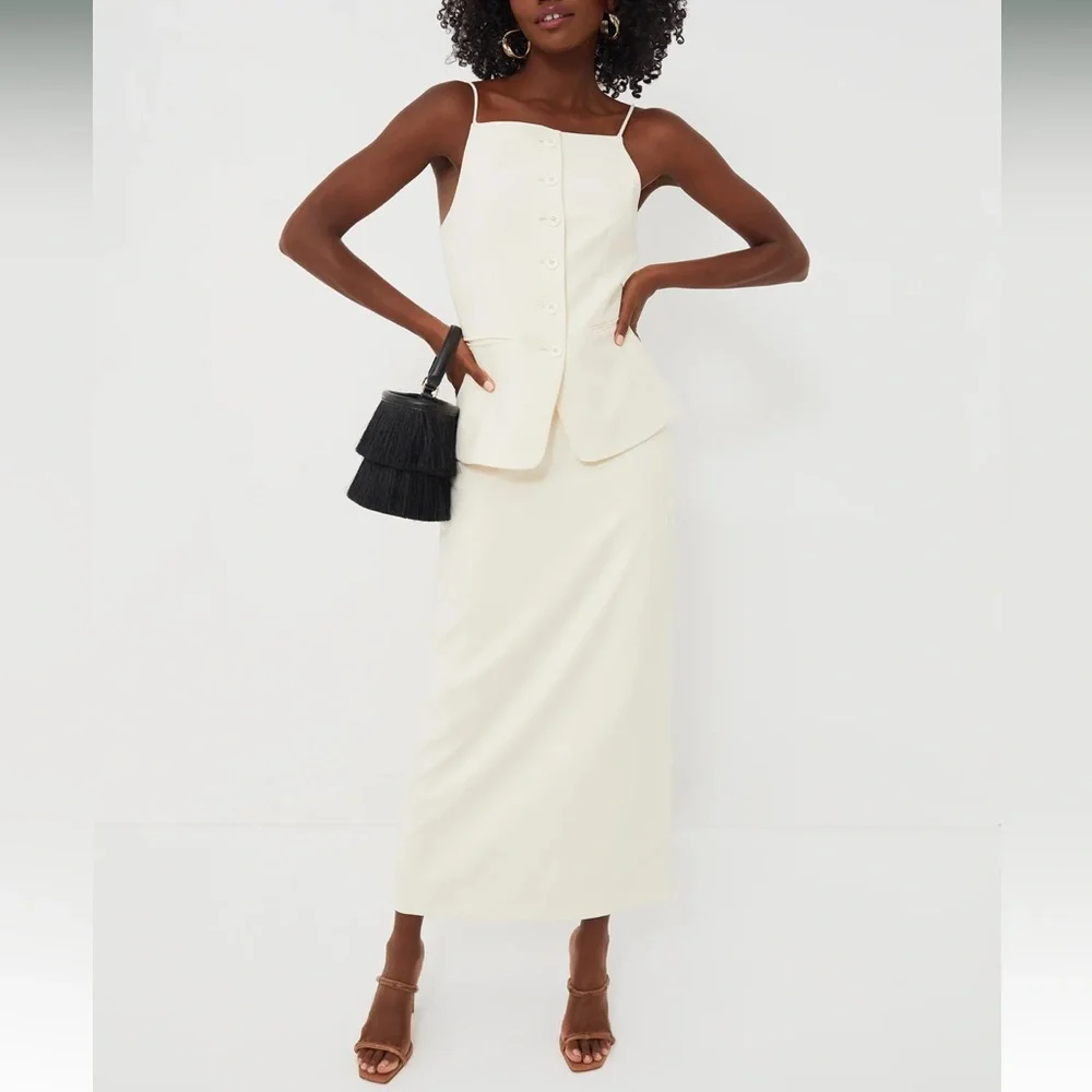 STAUD Ivory Smith Skirt Size 4 NEW - Picture 4 of 13